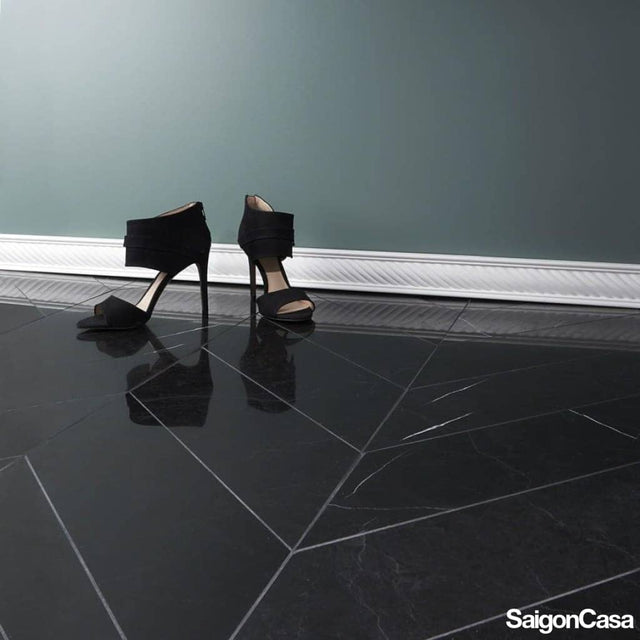 Đá Marble Nero Marquina