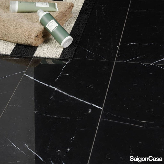 Đá Marble Nero Marquina