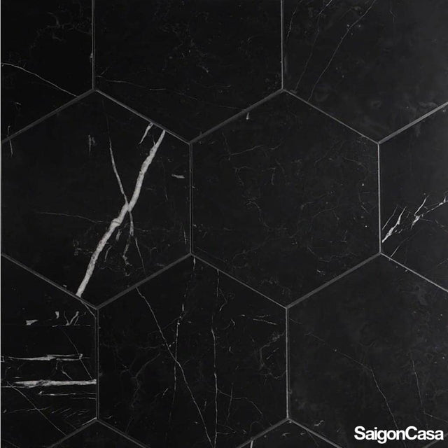 Đá Marble Nero Marquina