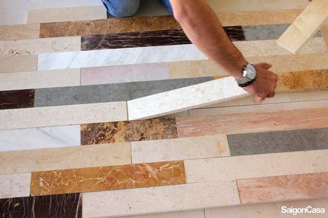 Đá Marble Phối Nhiều Màu