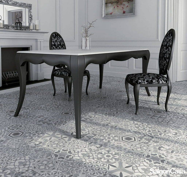 Gạch Lục Giác Hexatile Harmony B&w