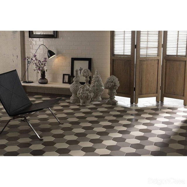 Gạch Lục Giác Hexatile Gris Mate