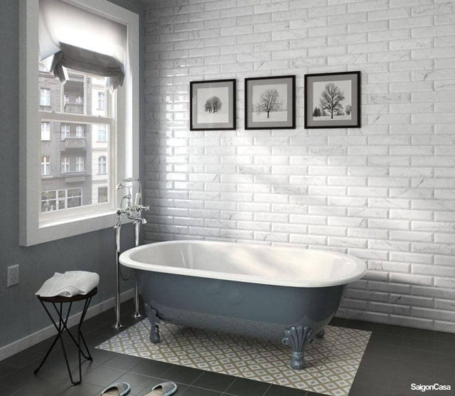 Gạch Trang Trí Vân Đá Carrara Metro 7.5X30