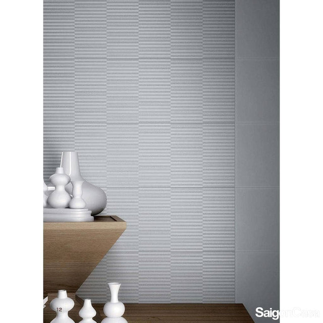 Gạch tường Fabric Grey Riga 25X75 (Im)