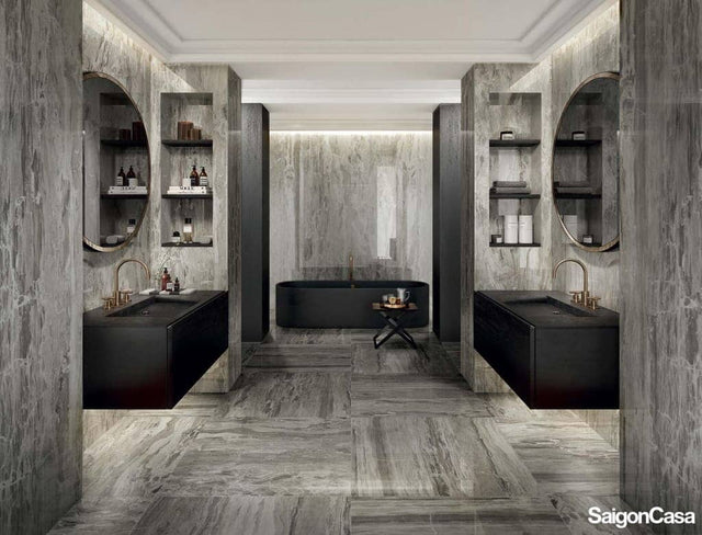 Gạch Giả Đá I Marmi Rex Marble Grey