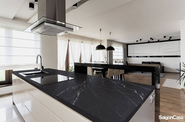 Gạch Khổ Lớn Vân Đá Marquina 120x270cm