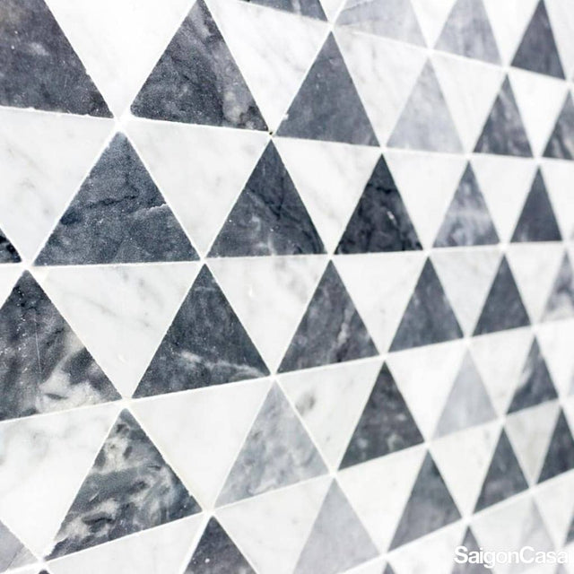 Mosaic Đá Marble Triangle Mix