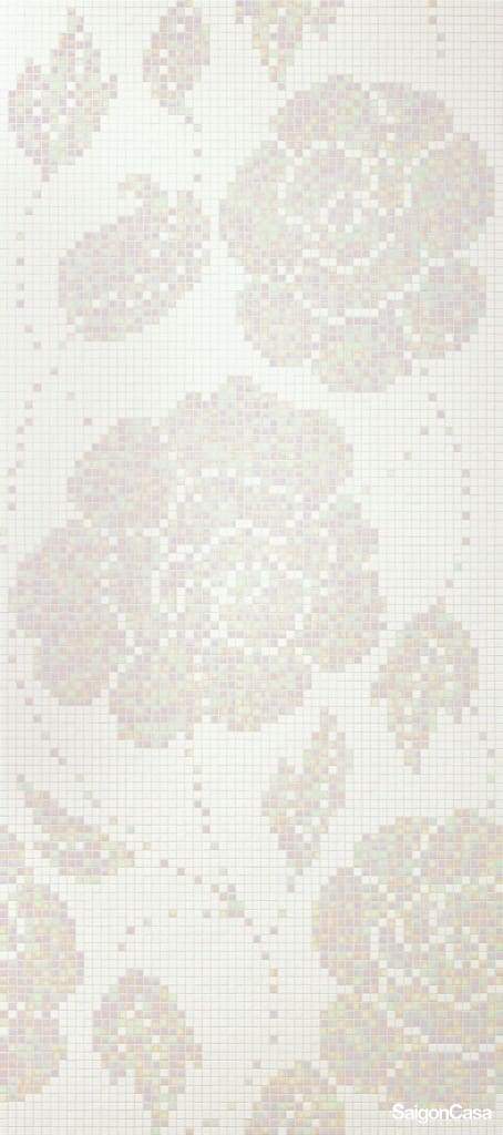 Mosaic Bisazza Winter Flowers Bianco